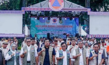 Acara  (FPRB )forum Pengurangan Resiko Bencana kota Medan dikukuhkan sekretaris utama BNBP