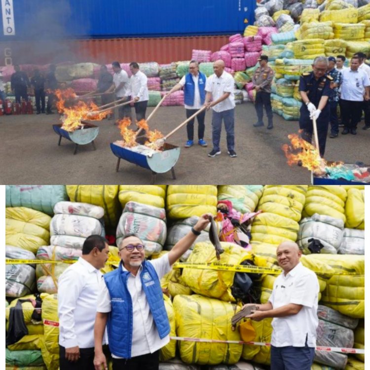 Mendag akan Bakar Lagi Baju Impor Bekas yang Senilai Rp40 Miliar, Pemerintah Perketat Masuk Barang Impor