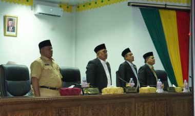Plh Sekda Kampar Hadiri Rapat Paripurna Pembukaan Masa Sidang II Tahun 2024 Terkait Laporan Reses Anggota DPRD Kampar
