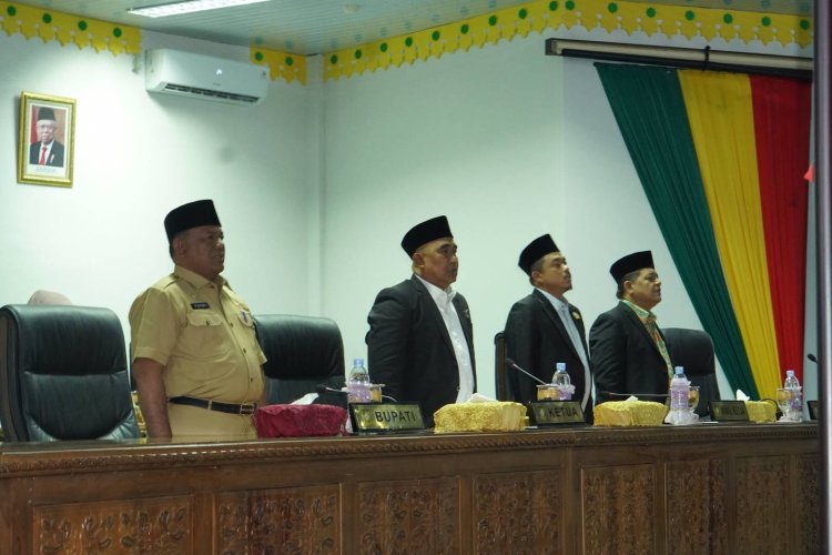 Plh Sekda Kampar Hadiri Rapat Paripurna Pembukaan Masa Sidang II Tahun 2024 Terkait Laporan Reses Anggota DPRD Kampar