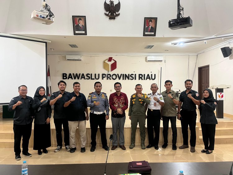 Perkuat Pengawasan, Bawaslu Riau Gelar Rakorda Bersama Instansi Terkait Penertiban Alat Peraga Kampanye Pemilihan Tahun 2024