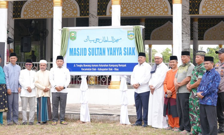 Masjid Sultan Yahya Pondok Pesantren Darul Hadist Diresmikan Bupati Siak
