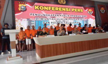 Tim RAGA Polda Riau Ungkap 43 Kasus Premanisme, 54 Tersangka Diamankan