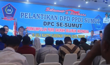 Ferry Sibarani Lantik Pengurus PPDI se-Sumut Periode 2025–2029: Tegaskan Peran Pers Sebagai Pilar Demokrasi